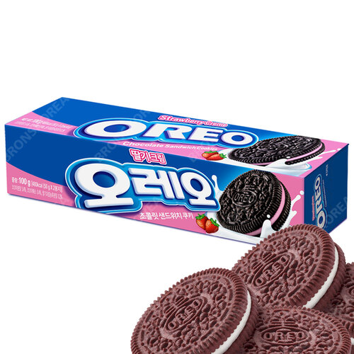 동서 오레오 딸기크림 초콜릿 샌드위치 쿠키 100g