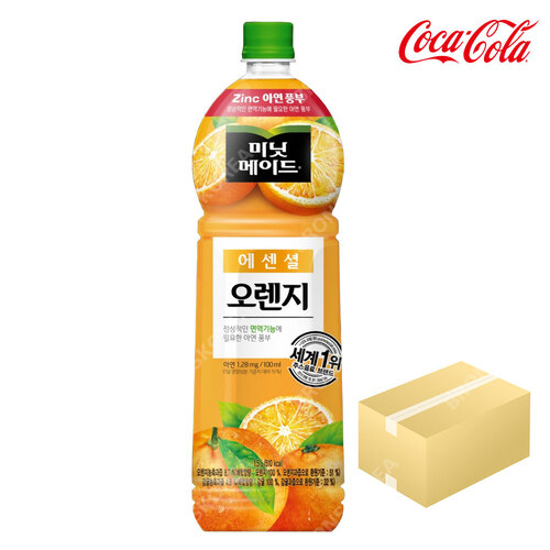 코카 미닛메이드 에센셜 오렌지 1.5L X 12ea